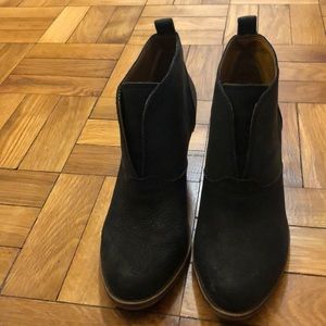 Lucky Brand black leather booties
